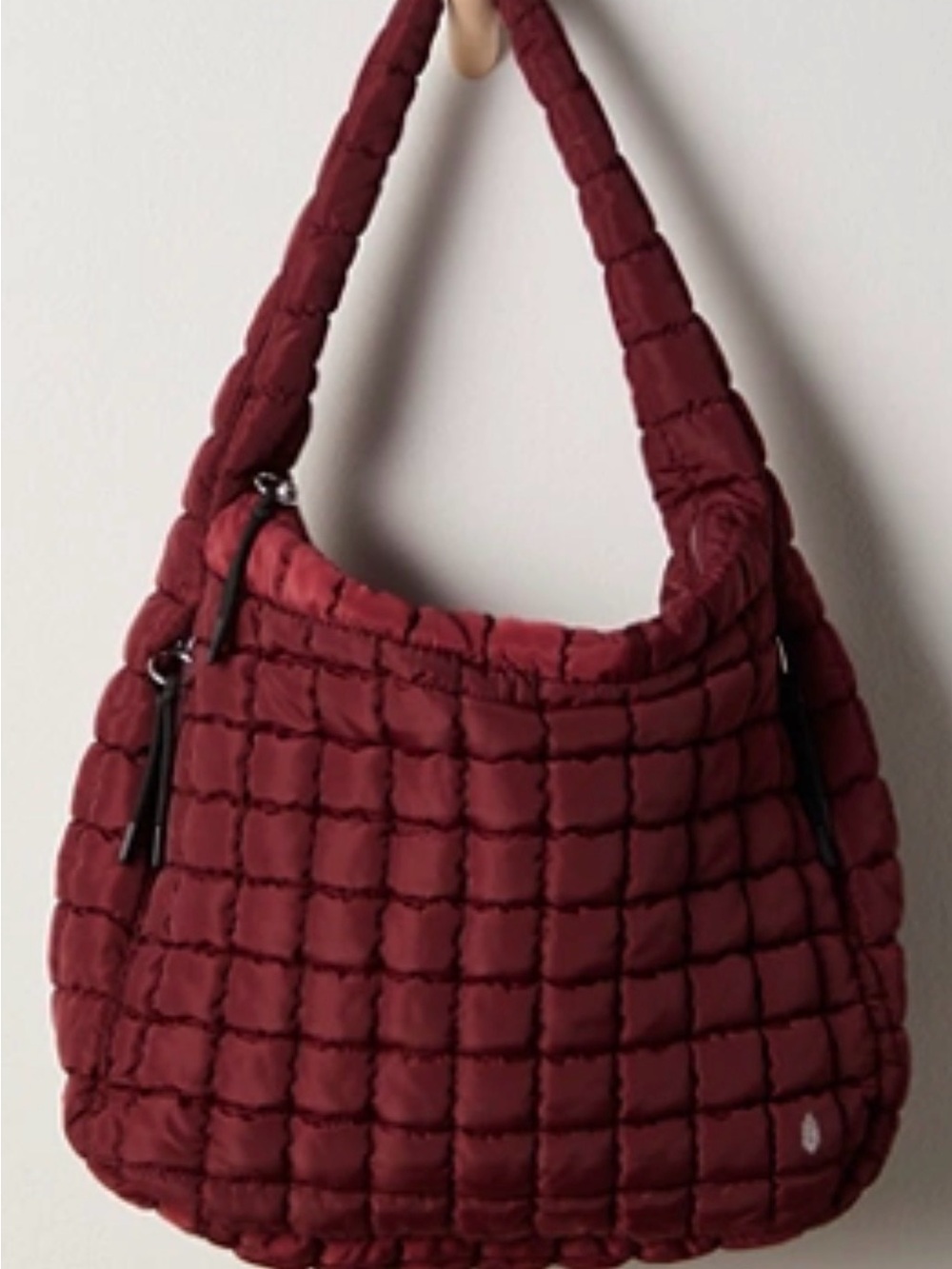 FP Movement by Free People Quilted Burgundy Shoulder Bag